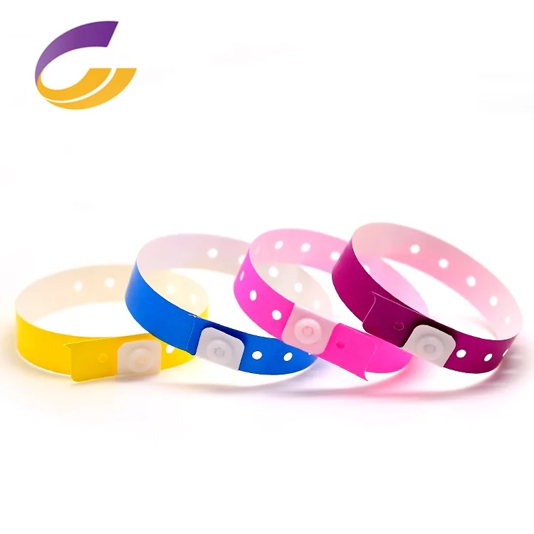 Custom Cheap Vinyl L Shaped PVC Festival Wristband