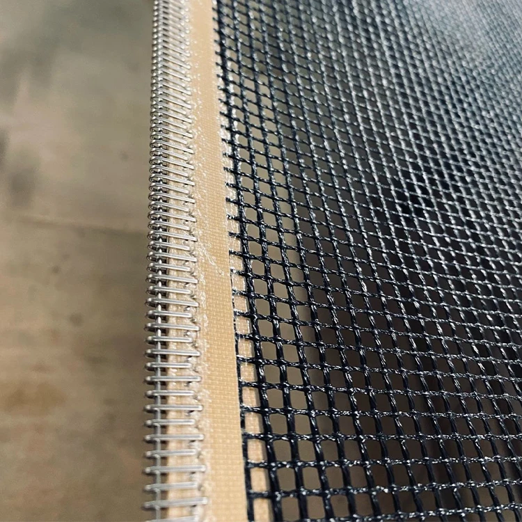 PTFE Coated Fiber Open Mesh Conveyor Belt for Textile Printing and Dyeing