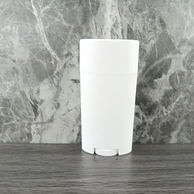 Empty 75g Cosmetic Oval Plastic Containers Deodorant Bottle Deodorant ...