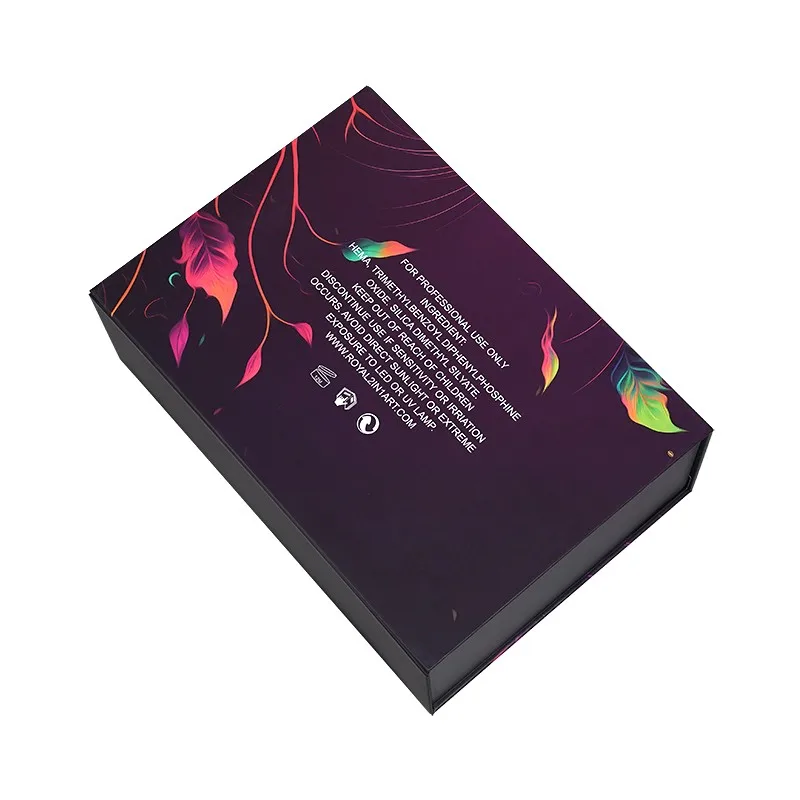 Custom Magnetic Book Shape Rigid Box for Essential Oil Bottle Packaging Luxury Clamshell Gift Box