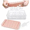 Pink*Large--2 pieces-ball ice tray + ice box + ice shovel