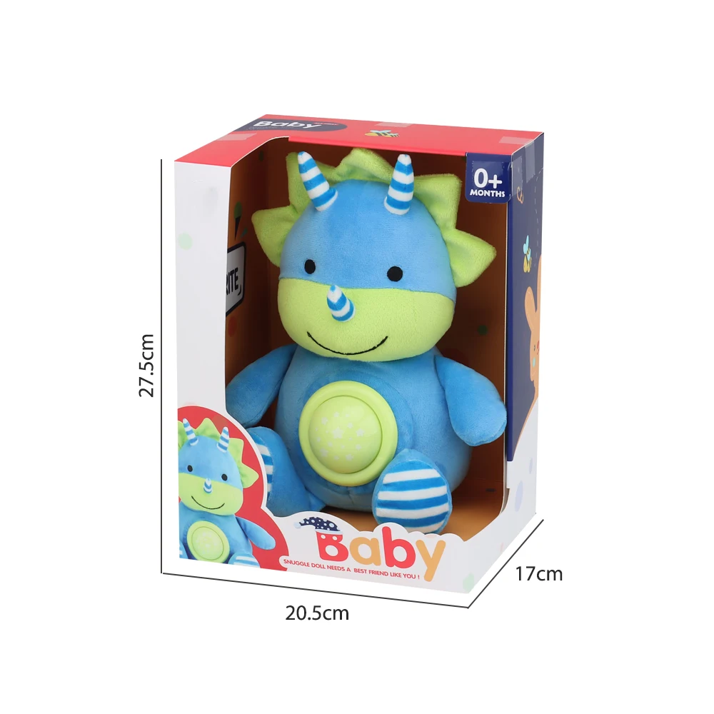 Elephant Stuffed Plush Toy with Night Light & White Noise