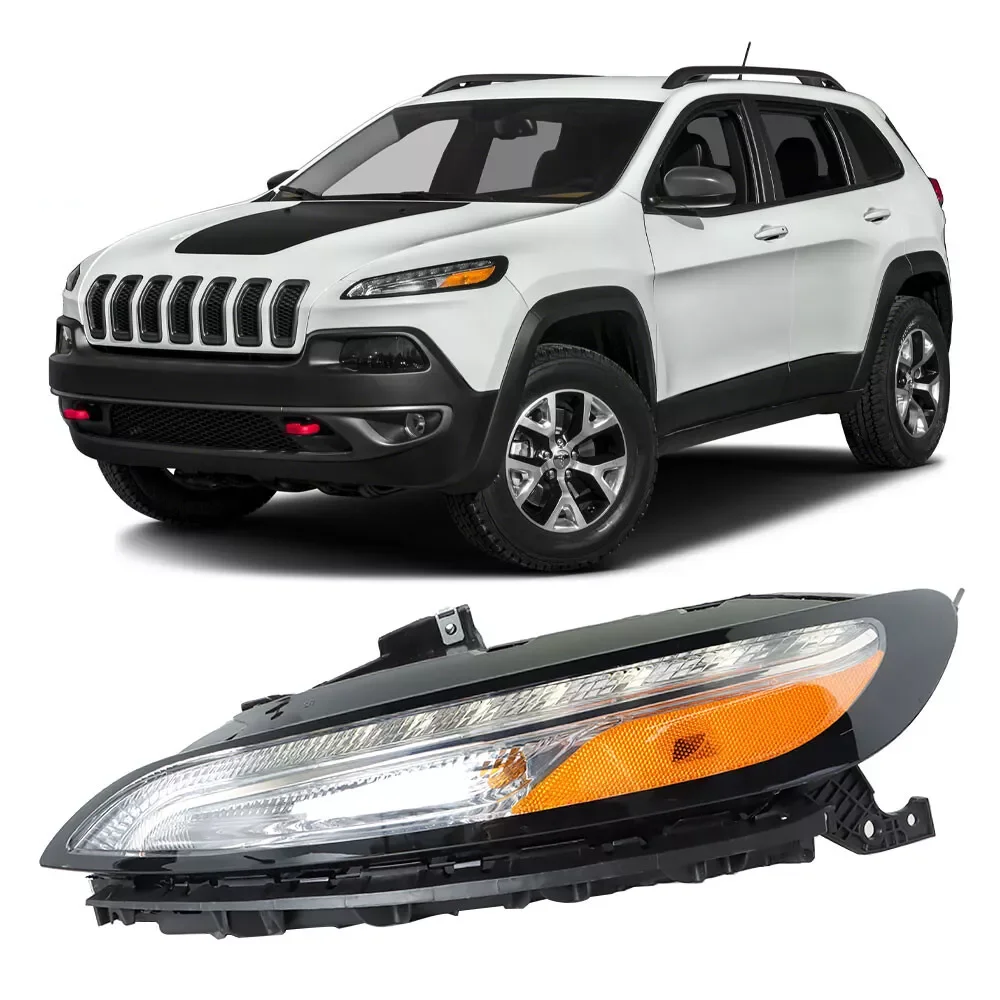 OEM new replacement halogen USA version front left right headlight headlamps for Jeep Cherokee 2014 2015 2016 2017 2018