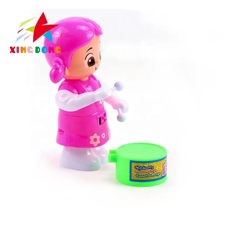 Wholesale custom wind up toys cute mini cartoon boy beat a drum