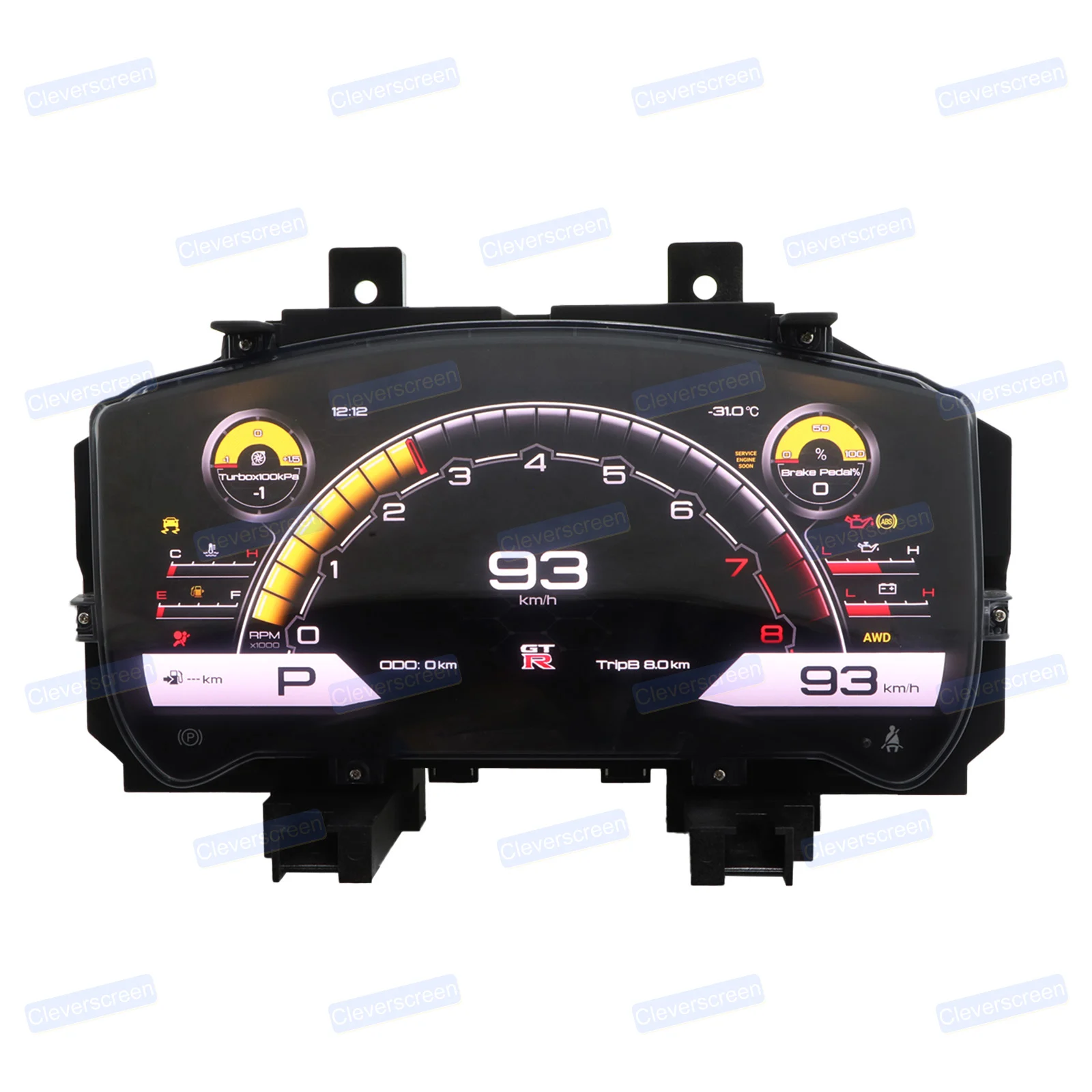 Car Digital Dashboard Smart Display Panel Speed Display for 2005-2015 Nissan GTR LCD Instrument Panel