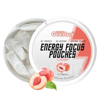 Vegan Formula Natural Energy Focus Pouches Taurine L-theanine Alpha Supplements Bags Energy Boost Caffeine Pouches