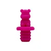 Bear wine stopper red