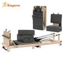 Supro Wholesale Durable Pilates Machine Home Gym Yoga Pilates Equipment Fitness Reformer for Studio Use