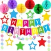 Colorful birthday flag