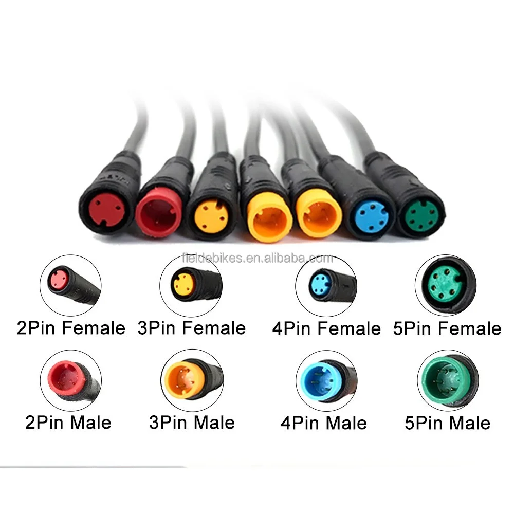 Rallonge Câble Connecteur Pour Vélo électrique 80cm - Universel 2/3/4/5 Broches