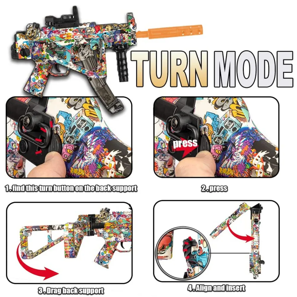 X501 Mp5k Orbeez Gun Gell Blaster Splatter Ball Gun Electric Splatrball Gun Buy Amazon Gel
