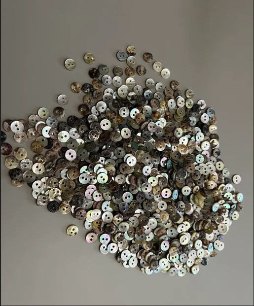 Custom Logo Color Shell Button Round 2 Holes 14L 16L 18L 20L 24L 28L 32L Japanese Akoya Agoya Shell Buttons for Clothes