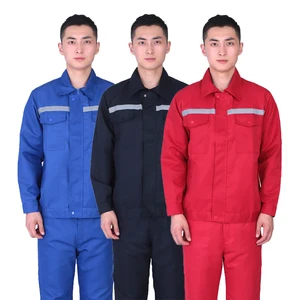 Wholesale Custom Safety Construction Work Clothes Workwear Overall Industrial Mechanic Labor Factory Workshop Uniform Suit