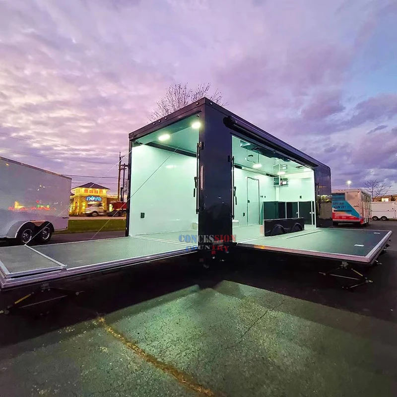 Best Sale Custom Multi-functional Mobile Stages Trailer Exhibition Trailer Clothing Store Beauty Salon Trailer