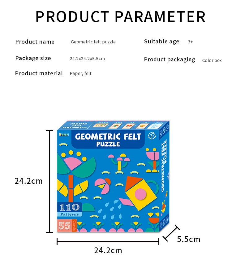Eco-friendly Paper Geometric Puzzle Board preview 5