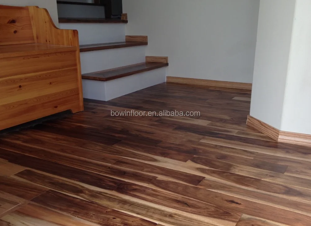 tobacco road acacia stair treads 3/4 in. Prefinished Solid Hardwood Flooring 4.75 in. Wide in any custom sizes you might need Acacia Wood Stair Treads: Modern