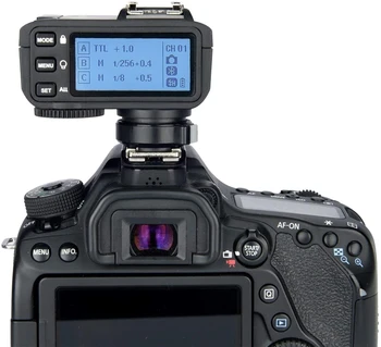 Godox X2T-C TTL Wireless Flash Trigger for Canon, Support 1/8000s HSS Function, 5 Dedicated Group Button