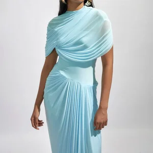 Custom Women's Woolen Sleeveless Knee-Length Autumn Evening Dresses for Ladies' Club Wear