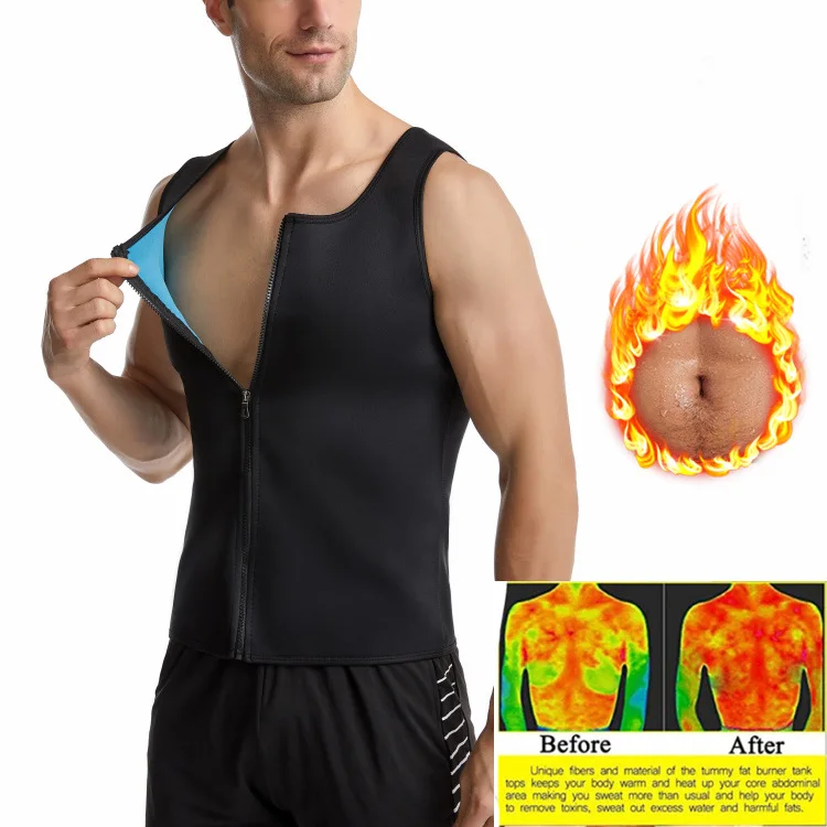 Men's Corset Tank Top Sauna Suit for Waist Training