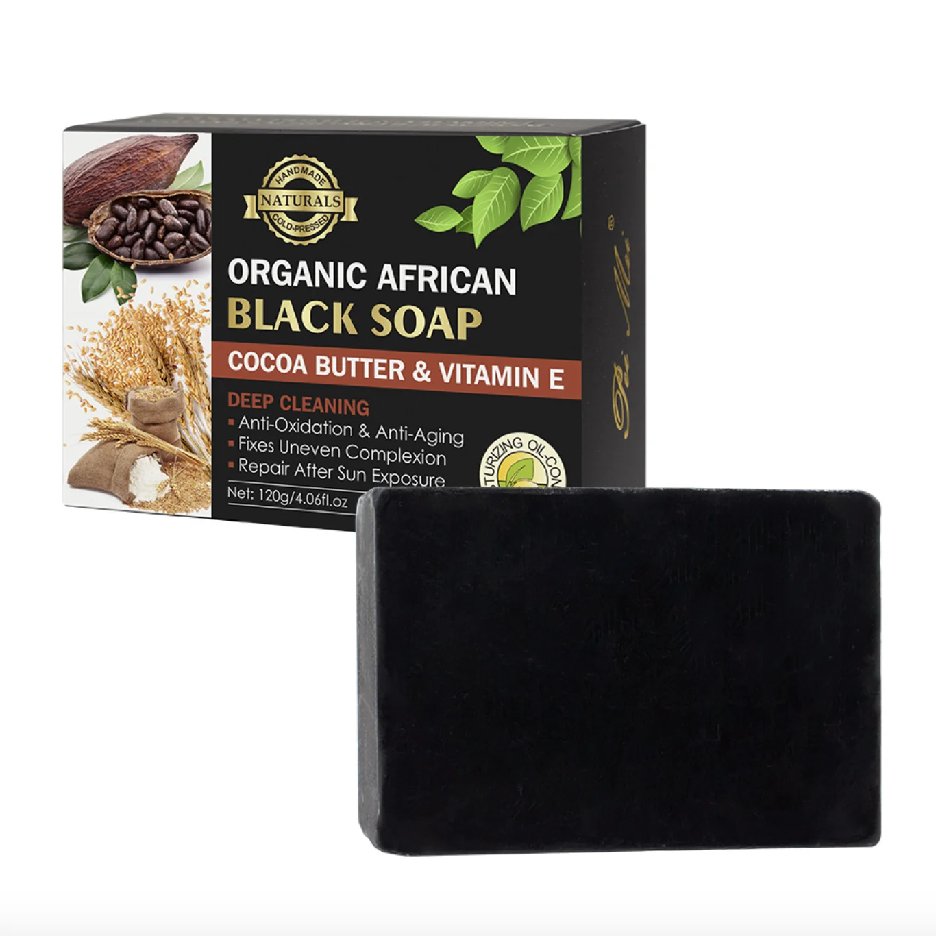 Wholesale Skin Whitening Authentic African Black Soap Organic 120g