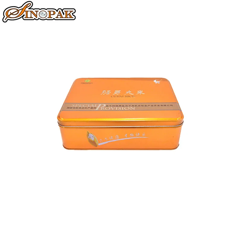 Tin box Square beauty soap tin box small personal care metal package