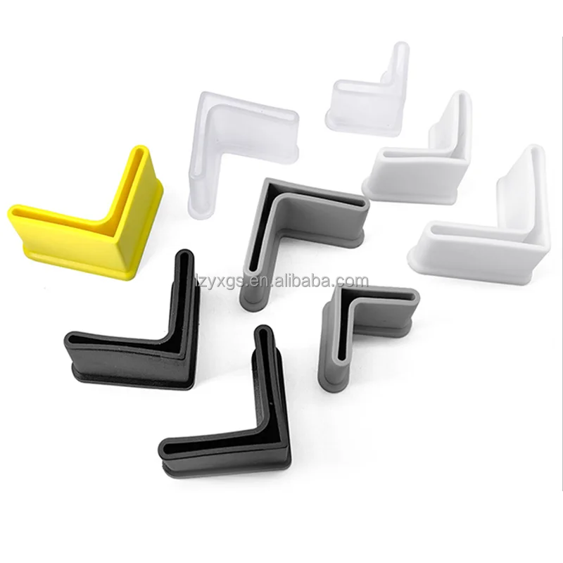 L Shape Furniture Angle Rubber Foot Pad Leg Protector/Anti Slip
