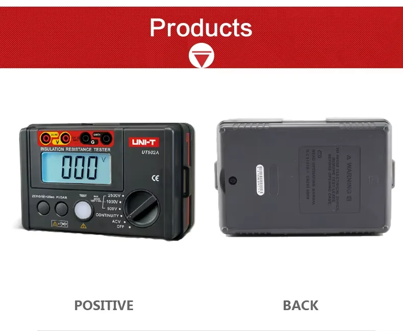 Ut502a UNI-T UT502A Insulation Resistance Tester 2500V 20GΩ Digital Megometer ...
