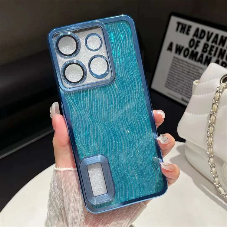 Shockproof TPU Camera Protection Mobile Phone Case for vivo V40 SE V29 Pro Y28 Y200e Plating Glitter Cover