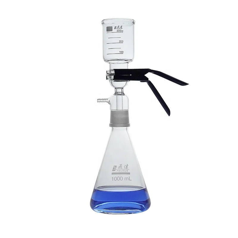 Delvstlab Lab glassware Filtration Pure Water Microbial Testing Laboratory All Glass Solvent Filter Vacuum Filtration Apparatus