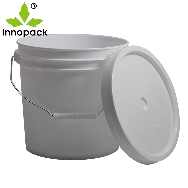 Amosfun 2 Pcs 2L Food Grade Plastic Hand Bucket Transparent Round Storage  Bucket Household Ice Cream Storage Tank with Lid