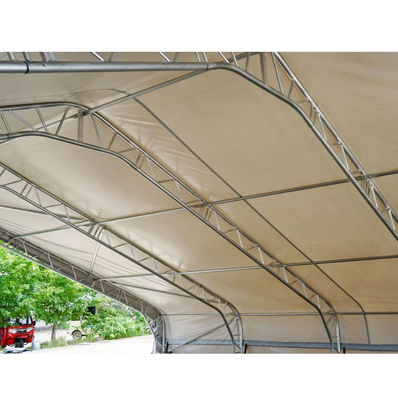 PVC Fabric Tensioned Double Truss Steel Frame Storage Industrial Savings   Aircraft  Hangar Tent