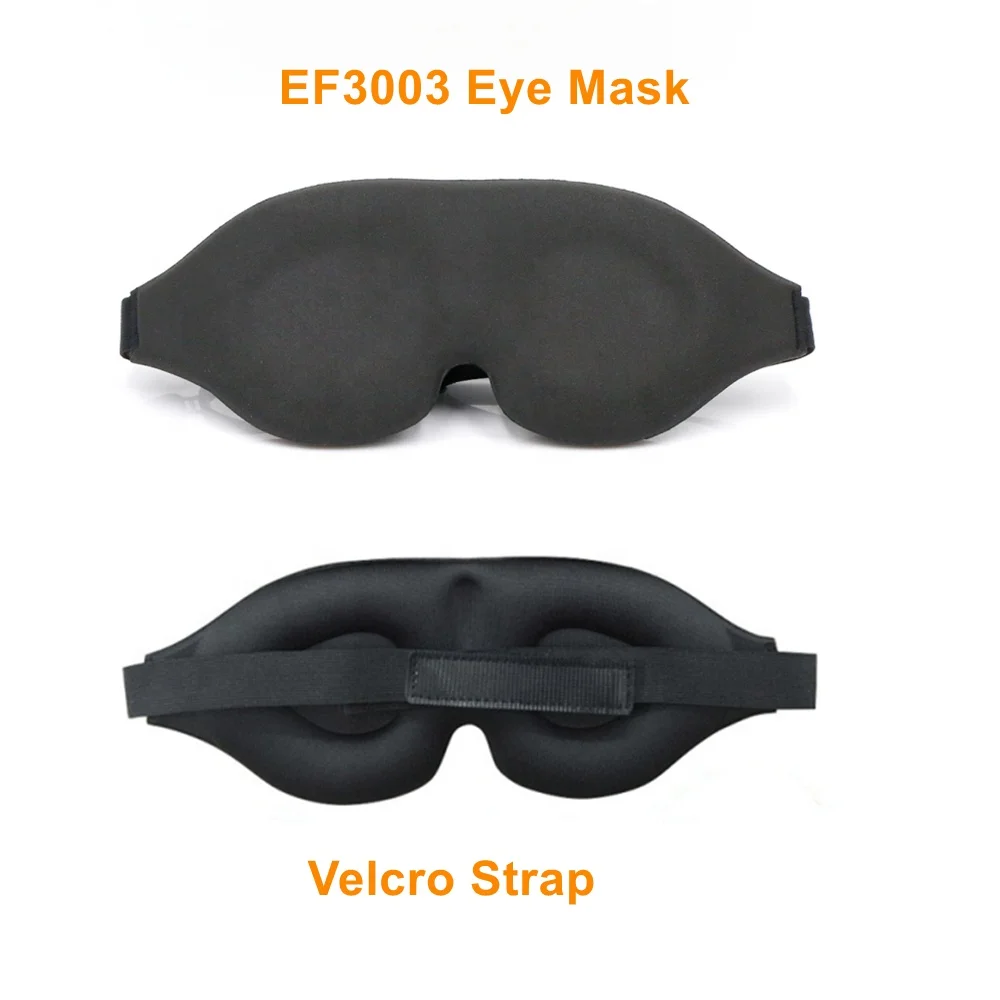 Custom Sleep Eye Mask High Quality 3D Contoured Slow Rebound Eyemask for Sleeping Travel Eye Cover Set