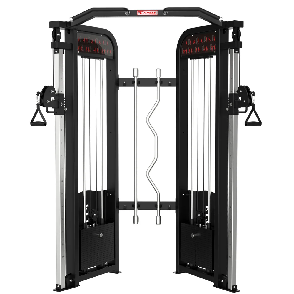 Gym Machine Adjustable Pulley Multi Functional Trainer Strength Training Dual Cable Crossover Functional Trainer Gym Equipment