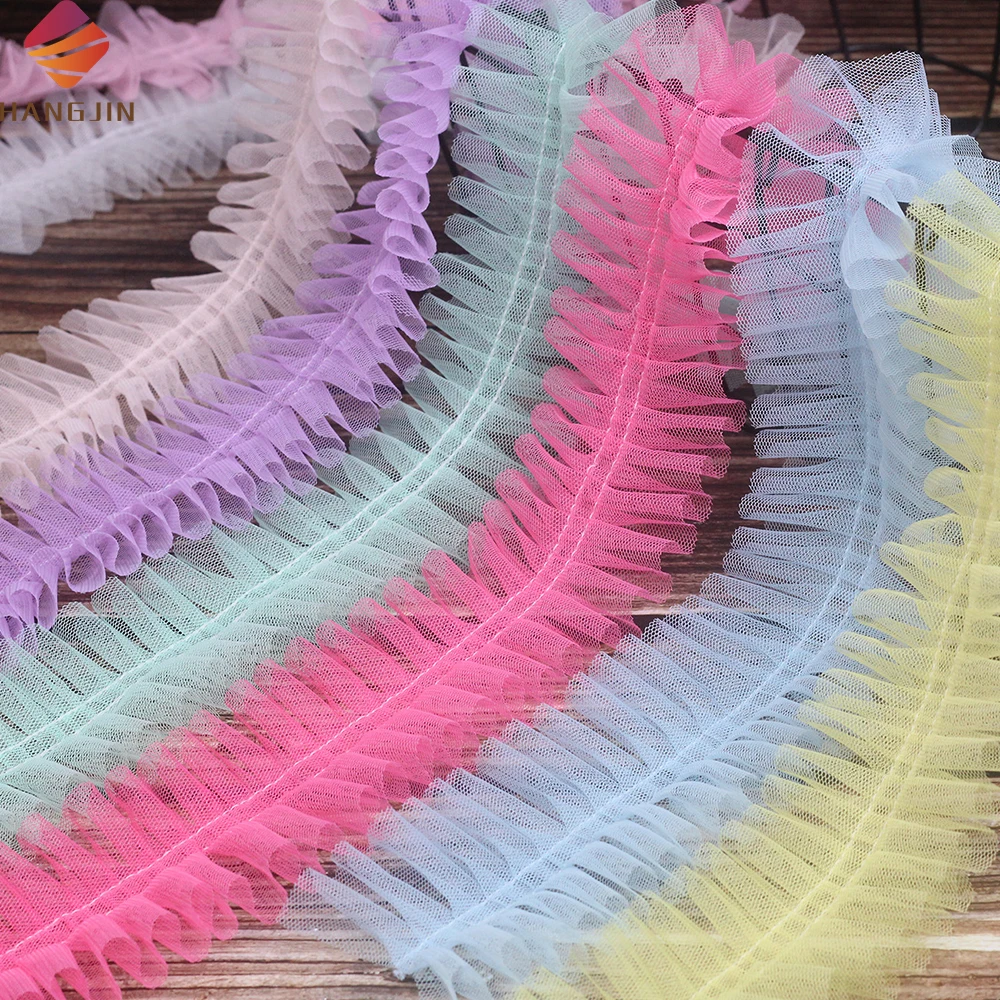 Alibaba.com: 6cm wide double-edged pleated mesh tulle lace trim ...
