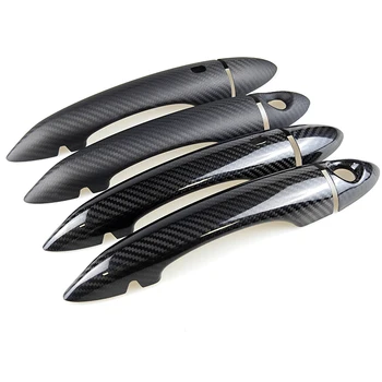 Brand New Racing Style Real Dry Carbon Fiber Material Glossy 3K Twill Door Handle Cover for Italy Alfa Romeo Giulia(1set/4pcs)
