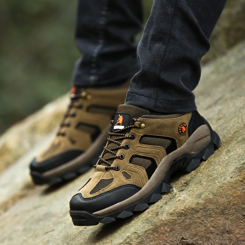 Chaussures de randonnée de sport imperméables pour hommes, bottes chaudes  d'hiver pour la randonnée d'automne et d'été