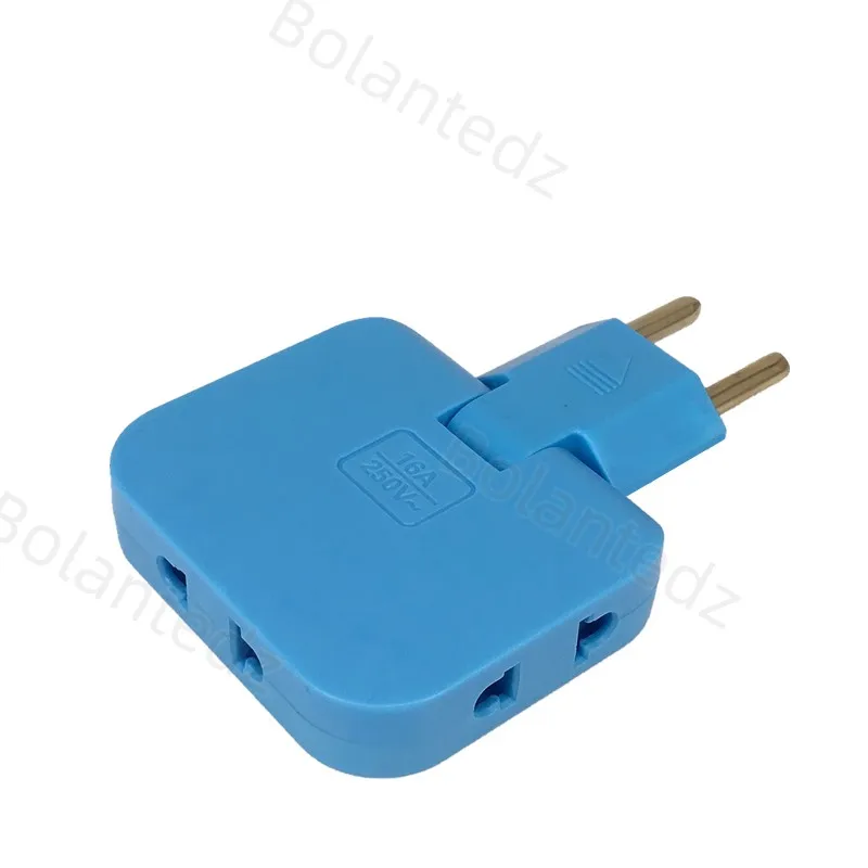 EU Plug 3 AC Outlet Power Strip Multiprise 1 Convert 3 Extension Electrical Socket 180Rotating Fulfillment Socket AC Adapter