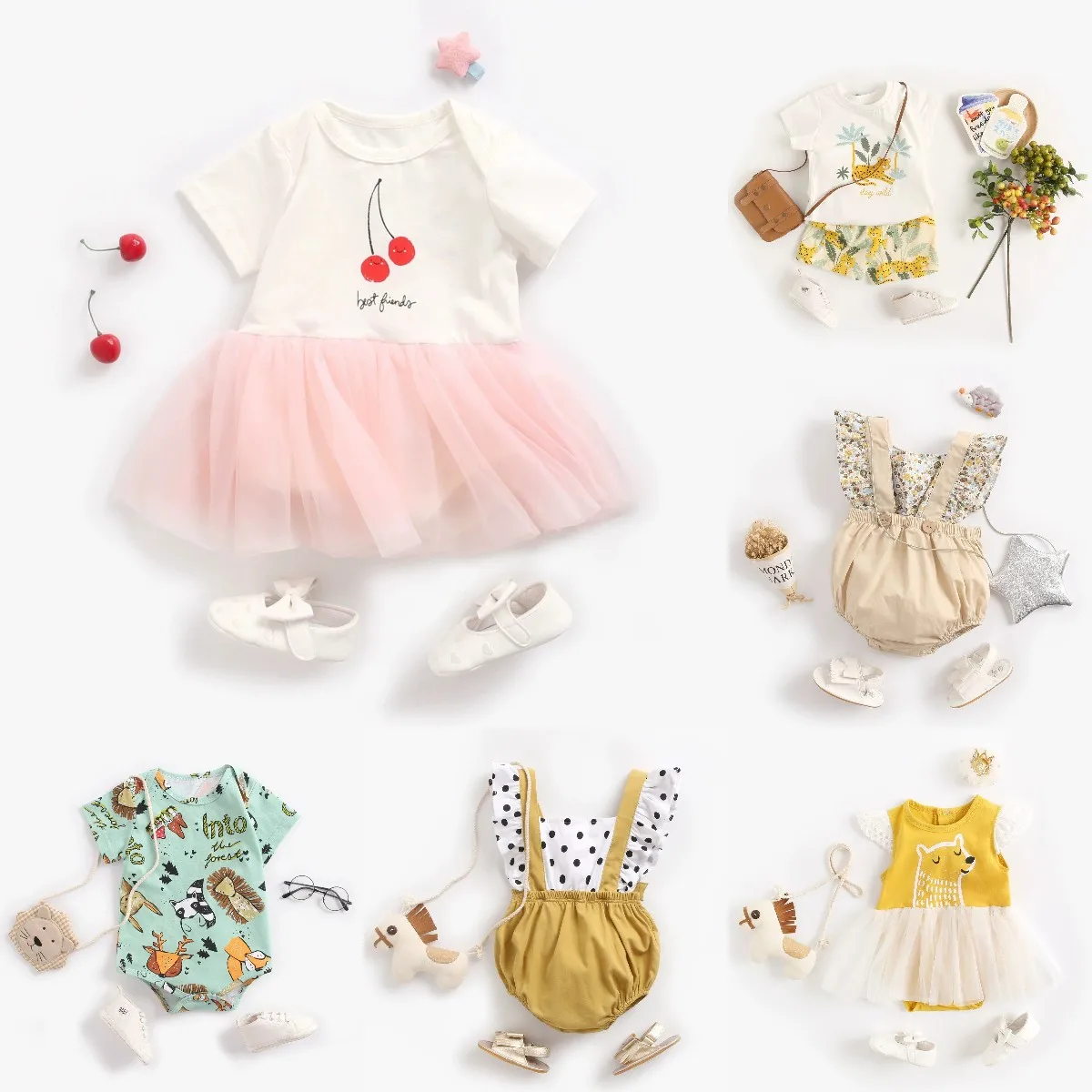 Newborn Baby Clothes Sets Baby Rompers Clothing Sets Cheap Baby Girl