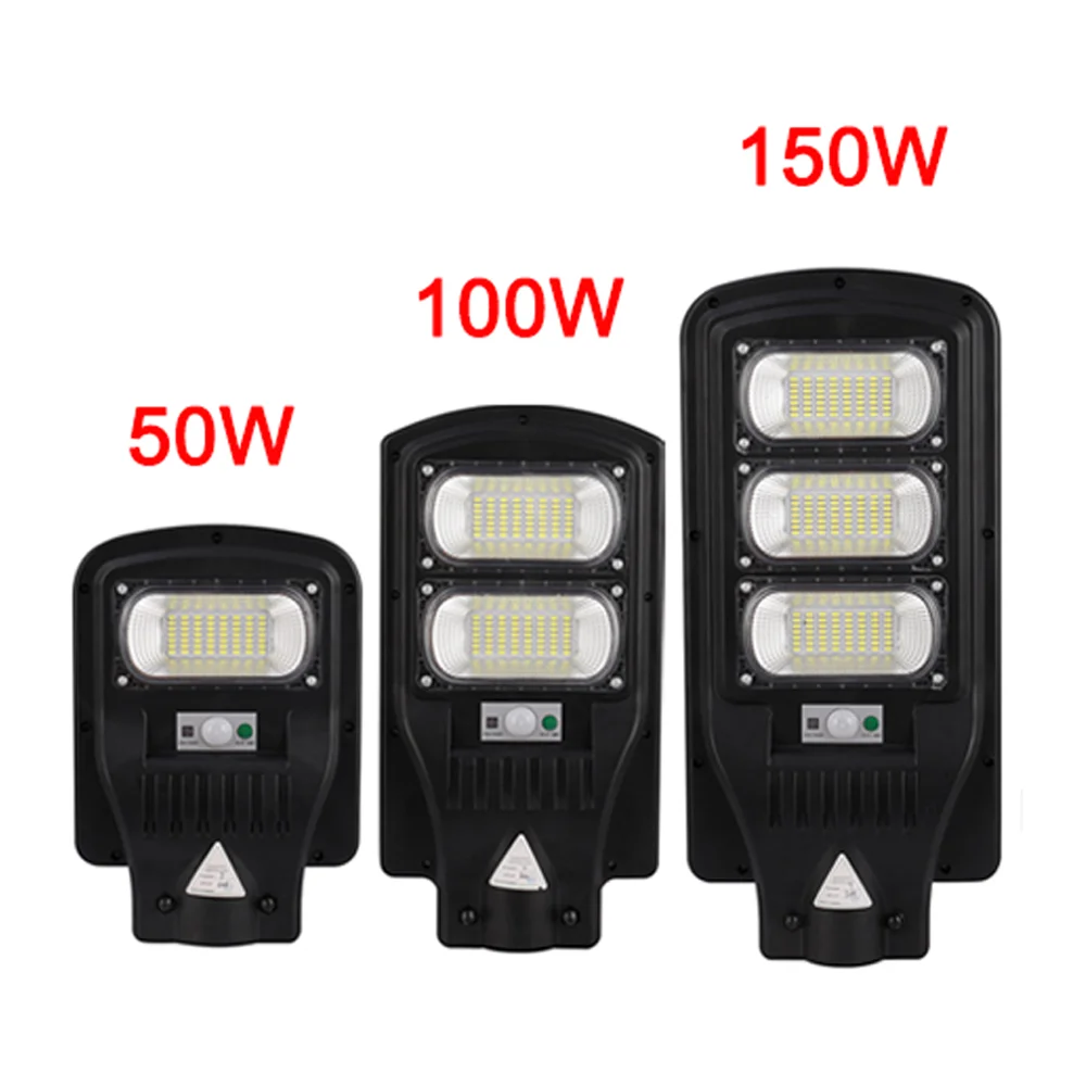 Водонепроницаемый уличный Солнечный светодиодный фонарь с Индукционным датчиком 50 Вт 100 150