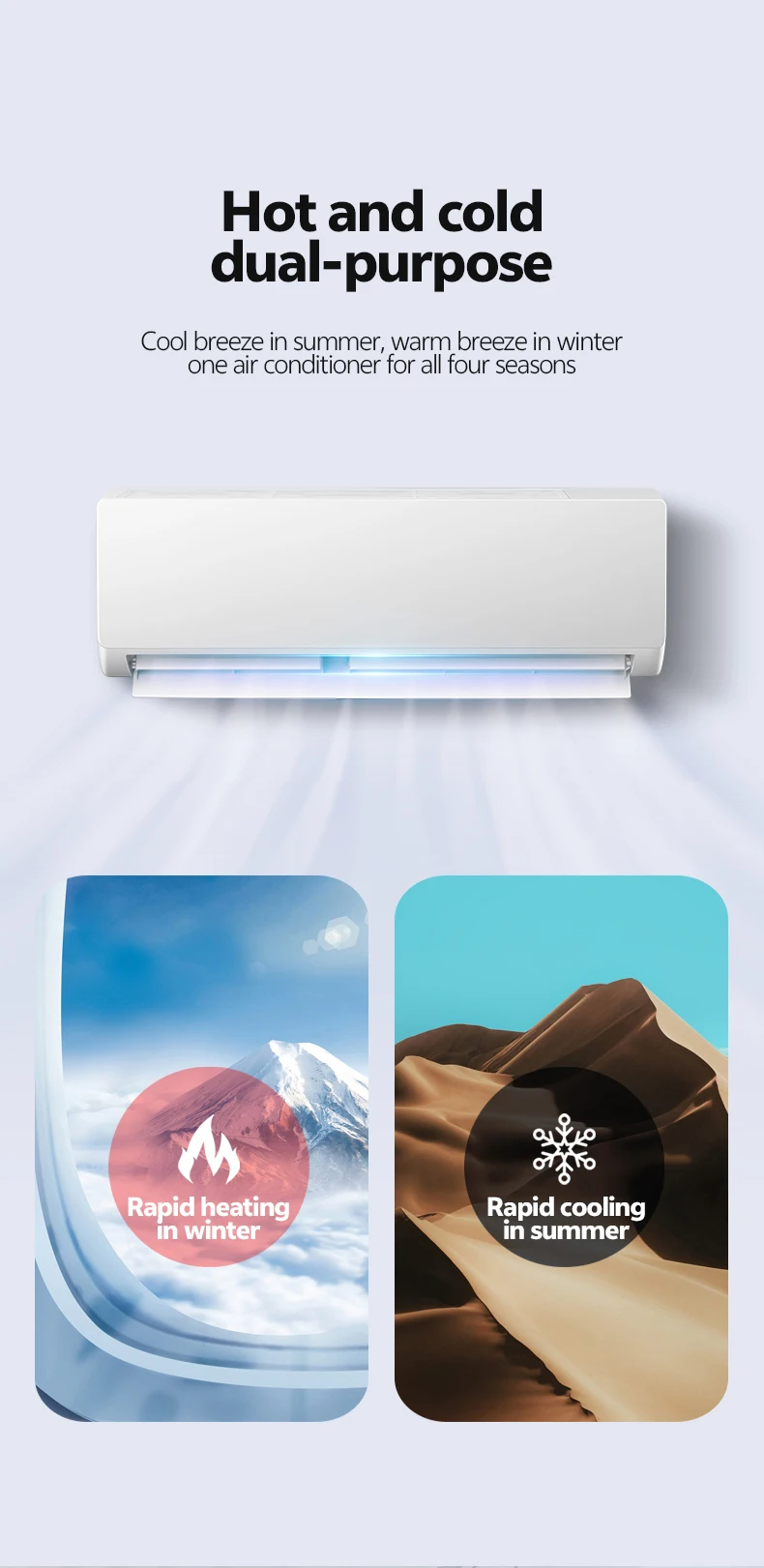 Split Air Conditioner, 9000BTU, 1HP, R32, Inverter - detail 16