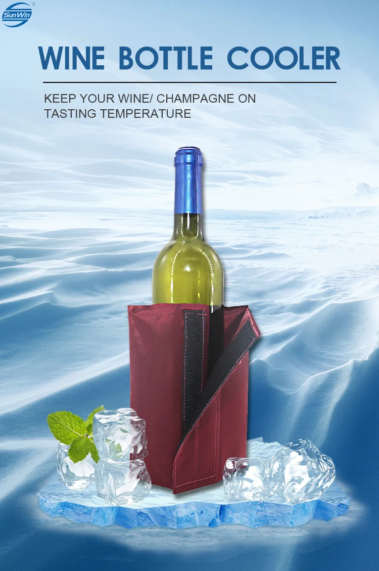 Promotional Items Wine Cooler Flexible Gel Ice Pack Wine Chiller Sleeve Buy Wine Bottle Sleeve