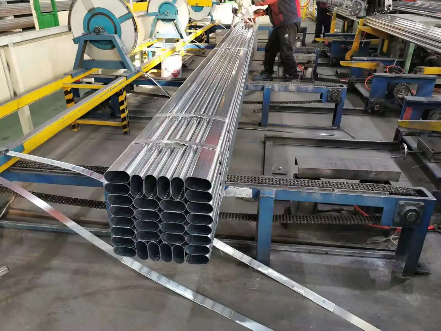 Erw Elliptical Mild Steel Flat Sided Oval Tube