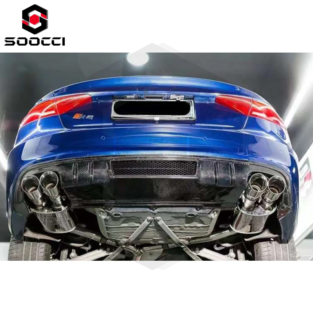 Carbon Fiber DTM Style S5 Diffuser Body Kit for Audi S5 B8.5 A5 Sport Rear Splitter Bumper Lip Spoiler Auto Parts 2012-2016