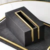 Matte black stainless steel leather