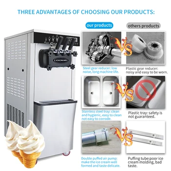 Ice Cream Maker, Rolled Ice Cream Machine, 304 Stainless Steel Tray Type  Home Instant Ice Cream Roller Machine, Diy Soft Ice Cream Machine, Frozen  Yogurt, Ice Cream