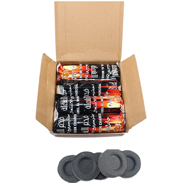 33mm Round Quick Light Charcoal Tablets Charcoal  Hookah Coal Shisha Charcoal Incense  Briquette