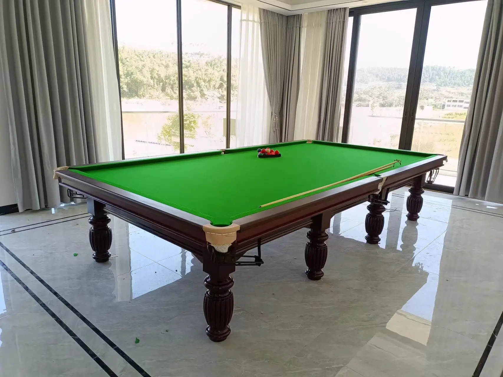 Professional Russian Billiard Table - Solid Wood & Customizable