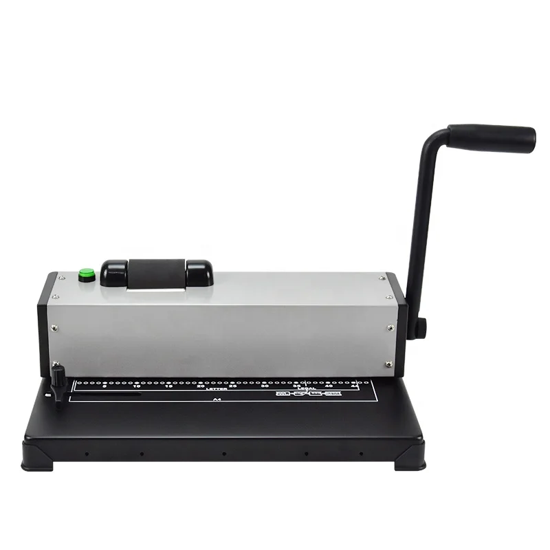 Factory RAYSON PD12 Electric 46 Holes Spiral Coil Hole Puncher Portable Punching Binding Machine