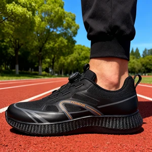 New High Quality Arch Support Futsal Indoor Sports Shoe for Men Light Weight Flexible Black Running Shoes Brand logo Customize