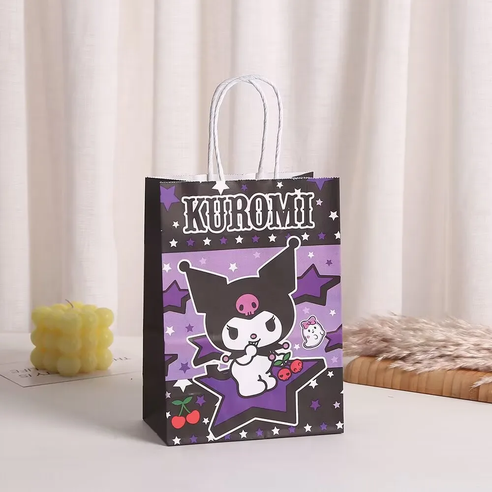 Kuromi Cute Kraft Paper Bags Cinnamoroll Candy Bags Melody Food Gifts ...